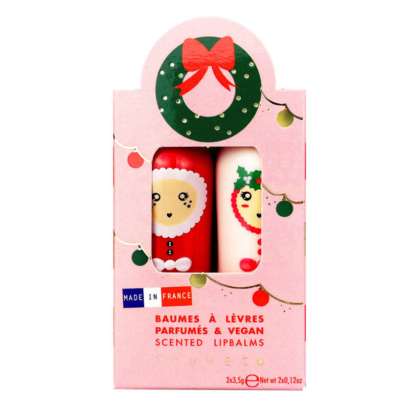 Inuwet Bow Figure Lip Balm Duo Mango & Cotton Candy 2x3.5g