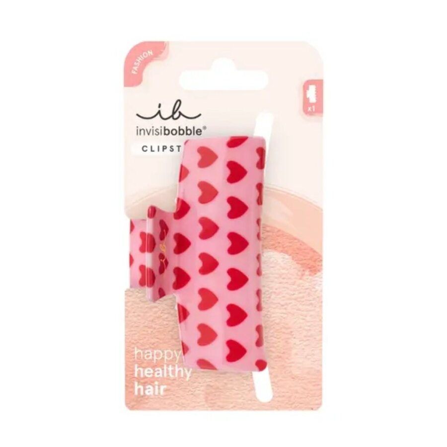 invisibobble Clipstar M Love Is In The Hair Heart Print Clip 1 pc