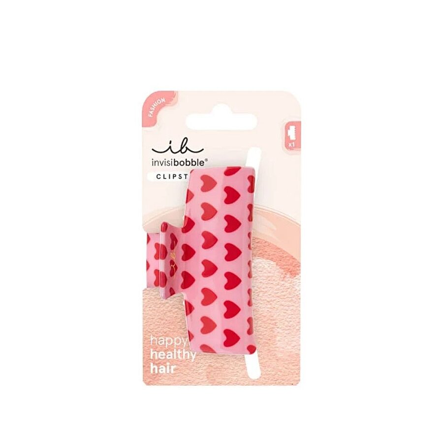 invisibobble Clipstar M Love Is In The Hair Heart Print Clip 1 pc