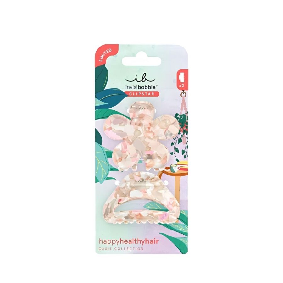 Invisibobble Clipstar M Oasis Refreshed Bloom Hair Clip Set 2pcs
