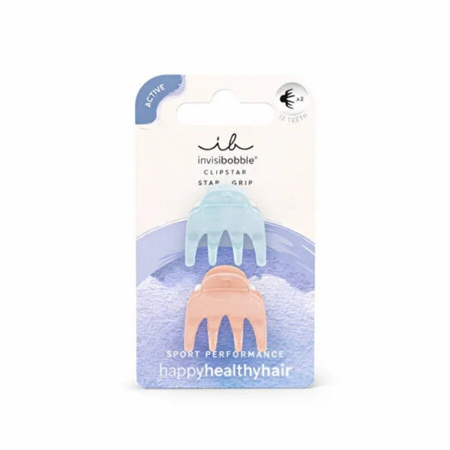 invisibobble Clipstar S Gym Buddy Strong Hold Hair Clips 2 Pack