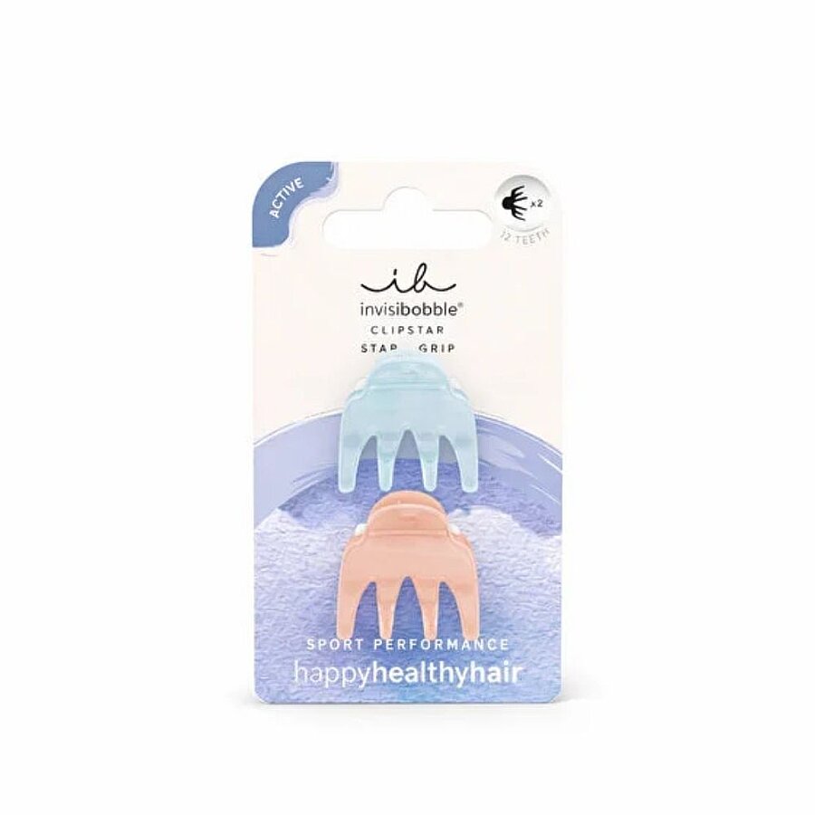 invisibobble Clipstar S Gym Buddy Strong Hold Hair Clips 2 Pack