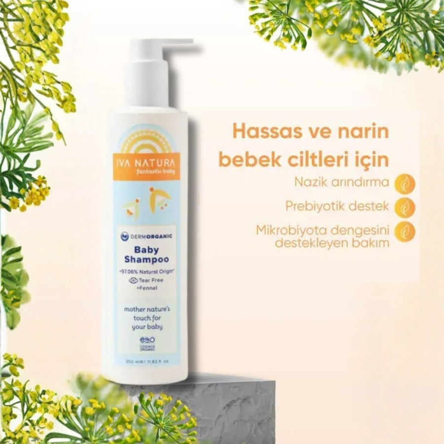 Iva Natura Baby Shampoo Gentle Cleansing Formula 350 ml