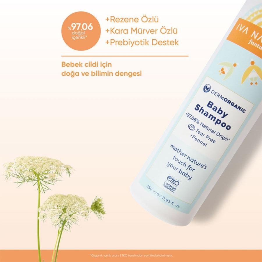 Iva Natura Baby Shampoo Gentle Cleansing Formula 350 ml