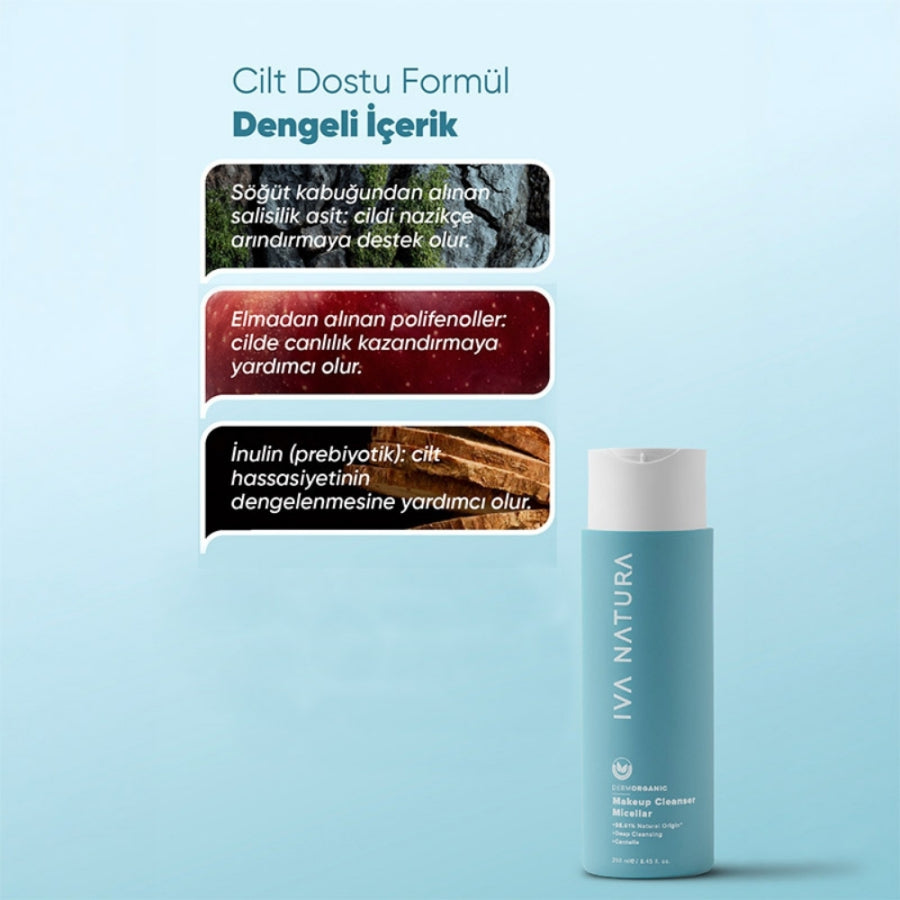 Iva Natura Micellar Makeup Remover for Gentle Cleansing 250 ml