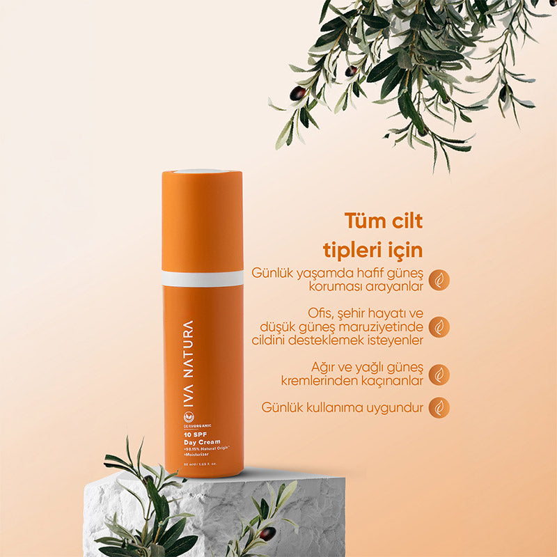 Iva Natura Organic SPF 10 Day Cream for Hydration 50 ml