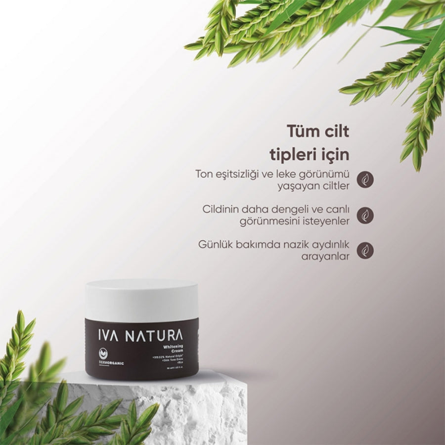 Iva Natura Rice Extract Brightening Cream for Radiant Skin 50 ml