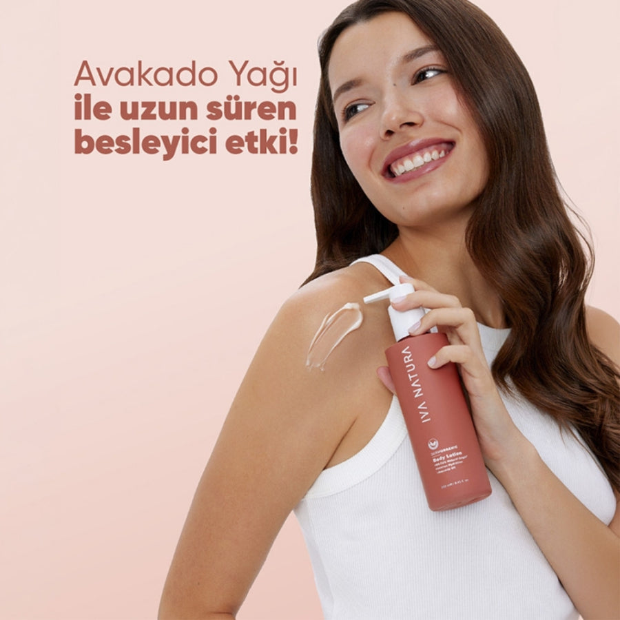 Iva Natura Avocado Oil Body Lotion for Deep Hydration 250 ml