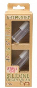 Jack N'Jill Silicone Finger Brush Duo for Gentle Cleaning 2 Pack
