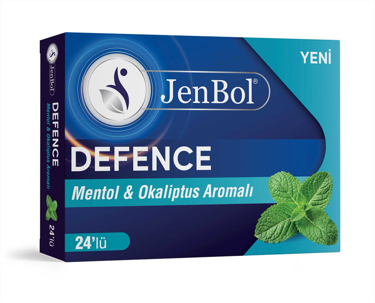 Jenbol Defence Menthol & Eucalyptus Lozenges 24 Drops