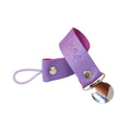 Kidful Vegetable Dyed Leather Pacifier Clip Lavender 1 pc