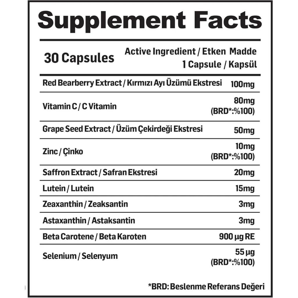 Kiperin Vision Lutemax Lutein Eye Support Supplement 30 Capsules