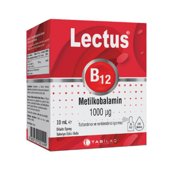 Tab Ilac Lectus Methylcobalamin B12 Sublingual Spray 10 ml