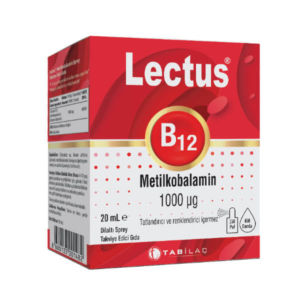 Tab Ilac Lectus Methylcobalamin B12 Sublingual Spray 20 ml