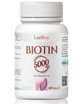 Leeroy Biotin 5000mcg High Potency Supplement 120 Tablets