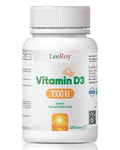 Leeroy Vitamin D3 1000IU Dietary Supplement 120 Tablets