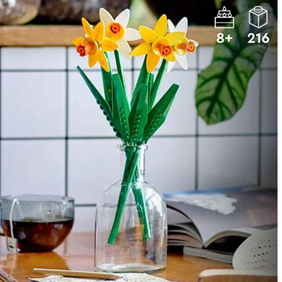 Lego Iconic Daffodils Decorative Flower Building Set 216 Pieces