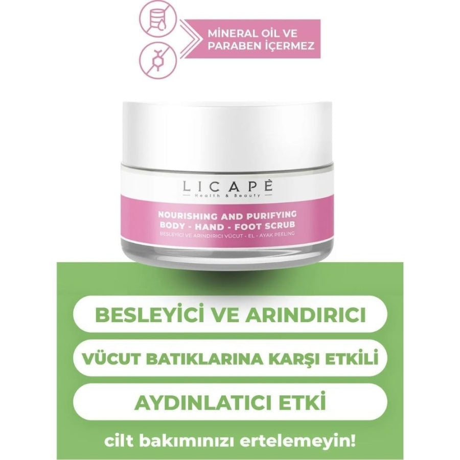 Licape Nourishing and Purifying Body Hand & Foot Scrub 250ml
