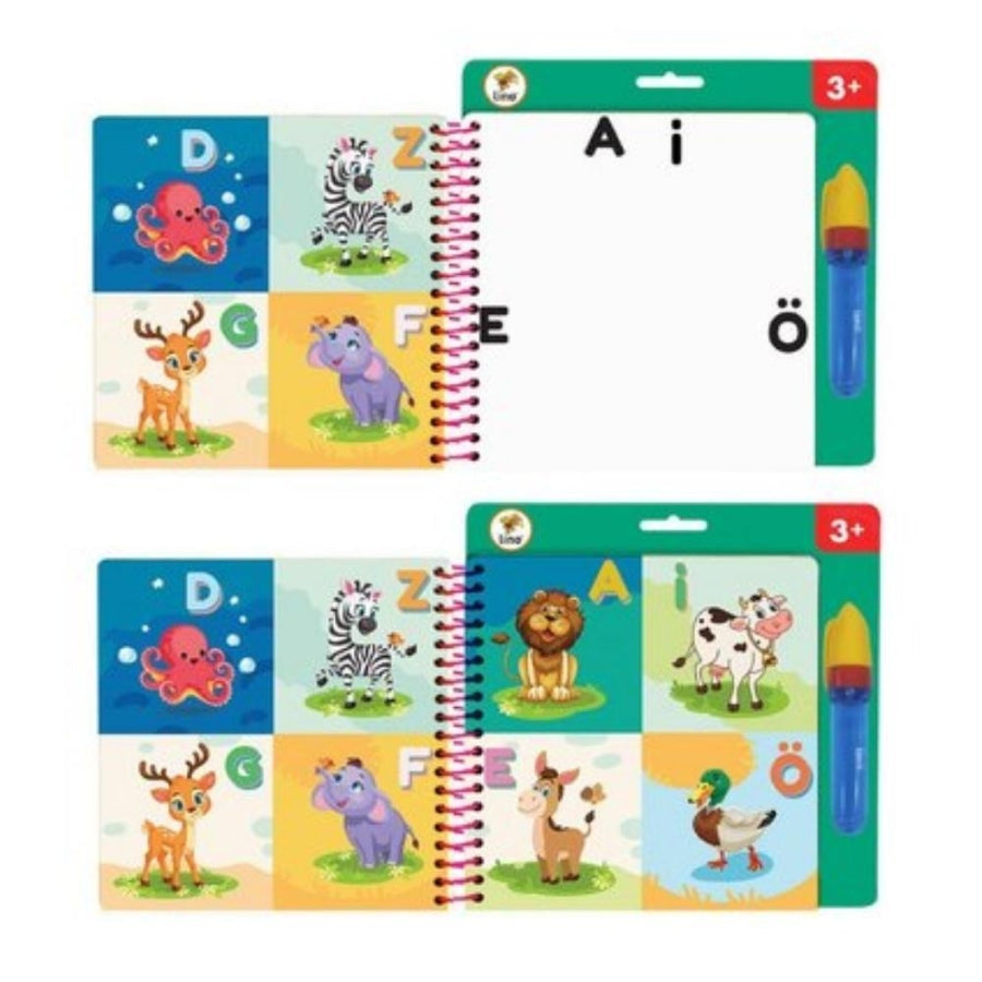 Lino Aqua Magic Fun and Learn Water Coloring Book 5 Pages