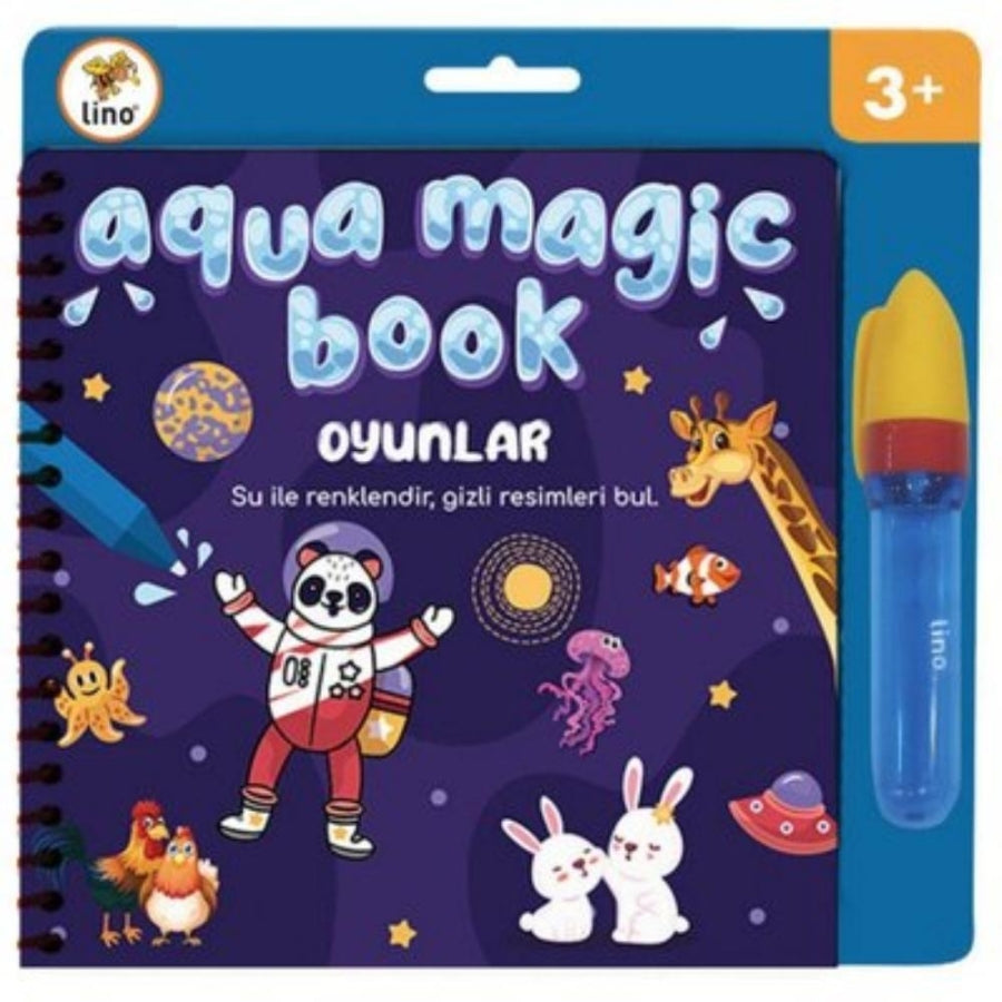 Lino Aqua Magic Games Water Coloring Book for Kids