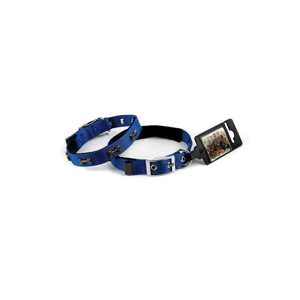 Lion Soft Texture Metal Bone Pattern Dog Collar 65 cm