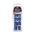 Lionesse Metallic Navy Blue Artificial Nails 12 Pieces