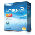 Luazu Omega-3 with Vitamin D3 Dietary Supplement 60 Softgels