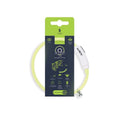 M-Pets Flash LED Dog Collar High Visibility Green 35 cm