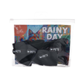 M-Pets Rainy Day Waterproof Dog Shoes Black Large 4-Pack