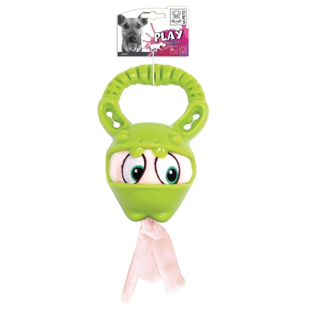 M-Pets Sweety Rubber Dog Toy Durable Fetch & Chew Green 18cm