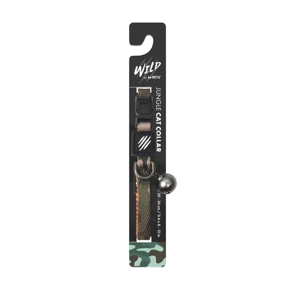 M-Pets Wild Jungle Adjustable Cat Collar with Bell 20-30cm