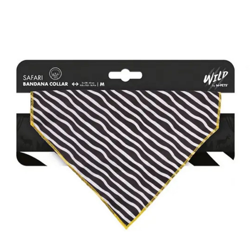 M-Pets Wild Safari Dog Bandana Stylish Pet Accessory Medium