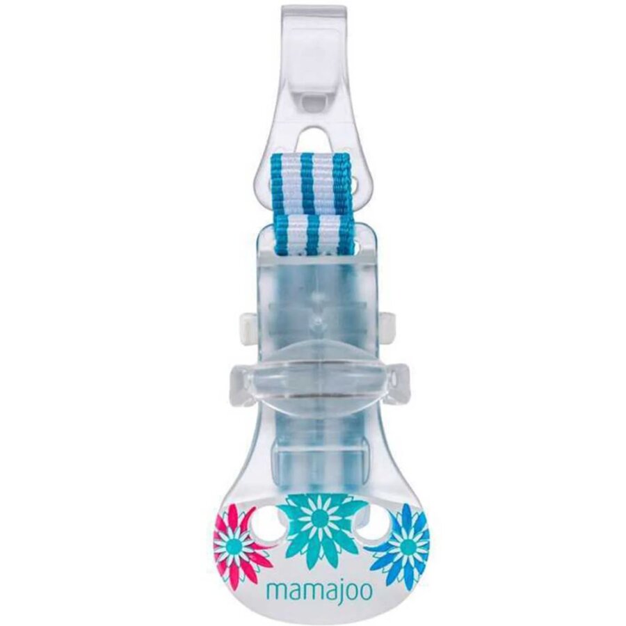 Mamajoo Blue Pacifier Clip for Newborns 0+ Months