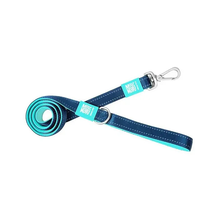Max & Molly Matrix Sky Blue Dog Leash Padded Comfort Small