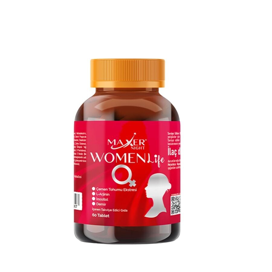 Hekim Ilac Maxer Night Women Life Multivitamin 60 Tablets