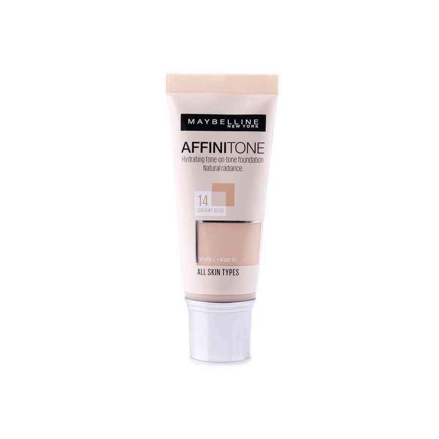 Maybelline Affinitone Foundation Natural Finish 14 Creamy Beige 30ml