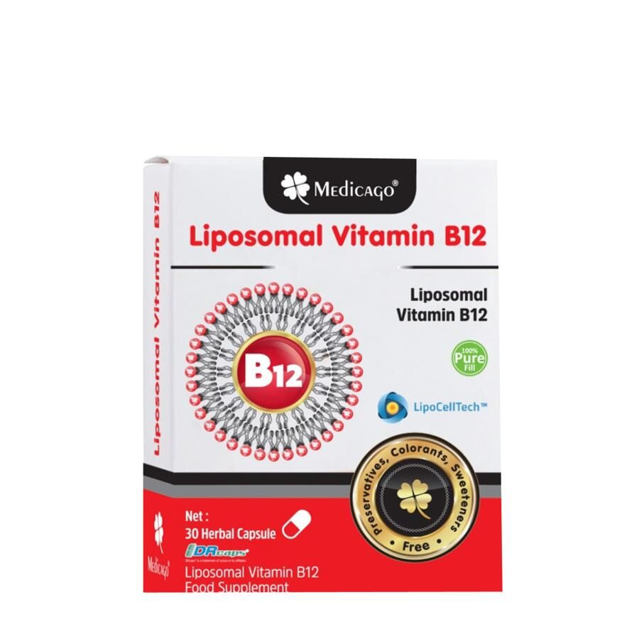 Medicago Liposomal Vitamin B12 Energy Support Supplement 30 Capsules