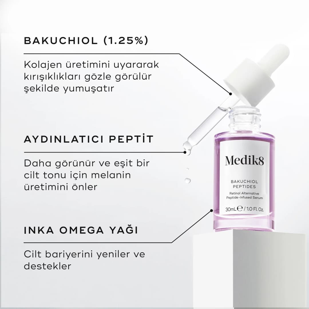 Medik8 Bakuchiol Peptides Smoothing Face Serum 30 ml