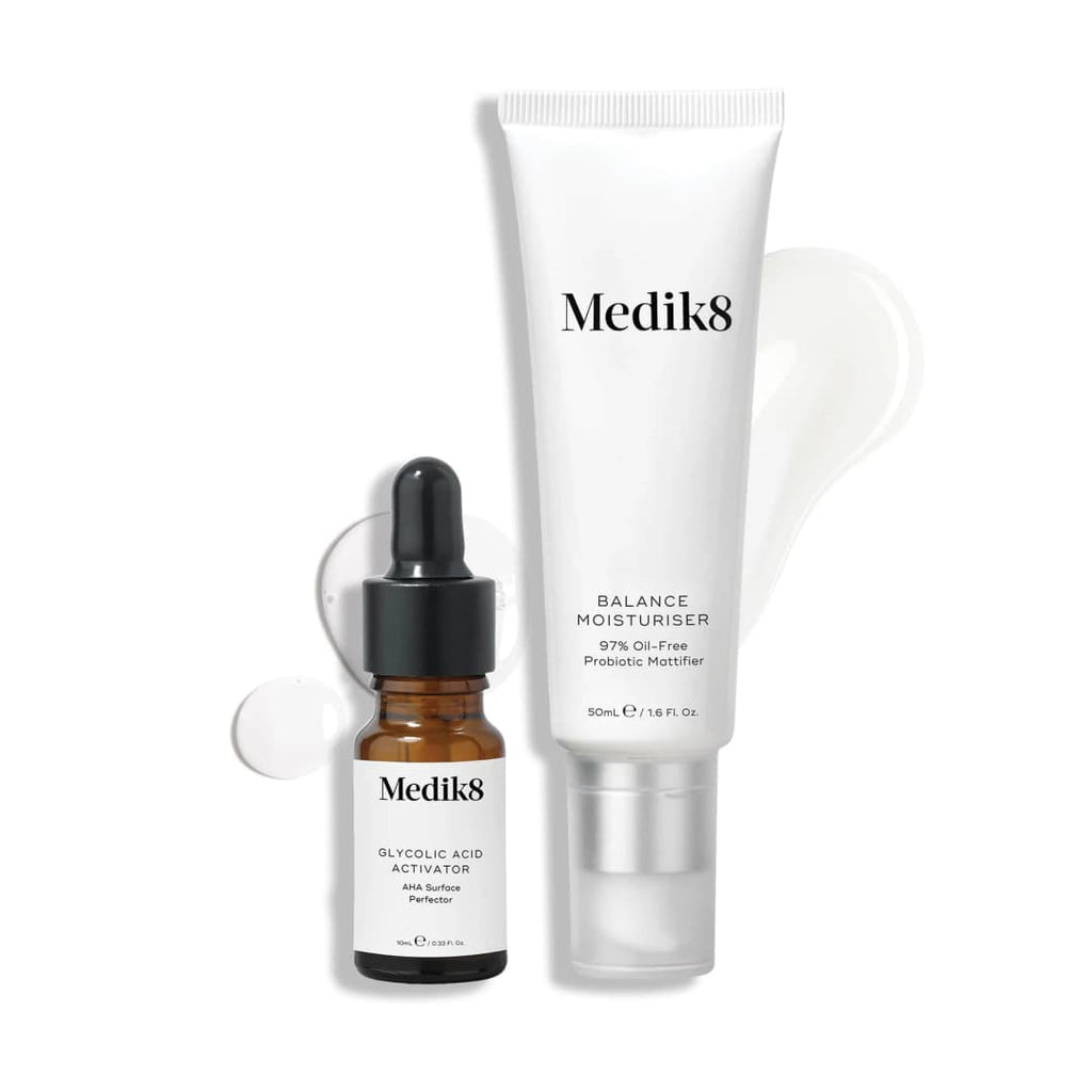 Medik8 Balance Moisturiser & Glycolic Acid Activator 50ml + 10ml