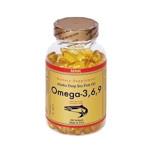 Mnk Dietary Supplement Omega-3,6,9 Essential Fatty Acids 100 Softgels