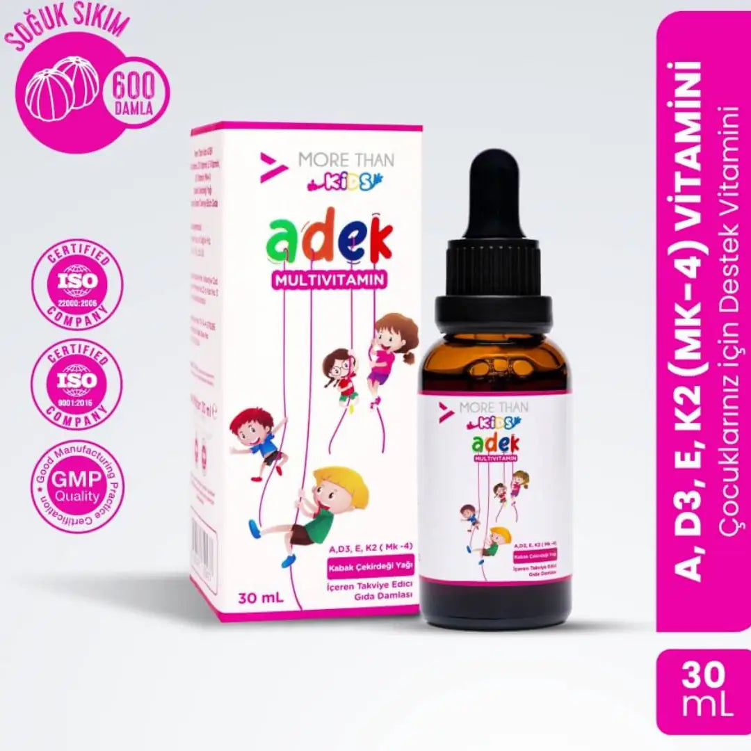 More Than ADEK Kids Multivitamin Drops for Daily Support 30 ml