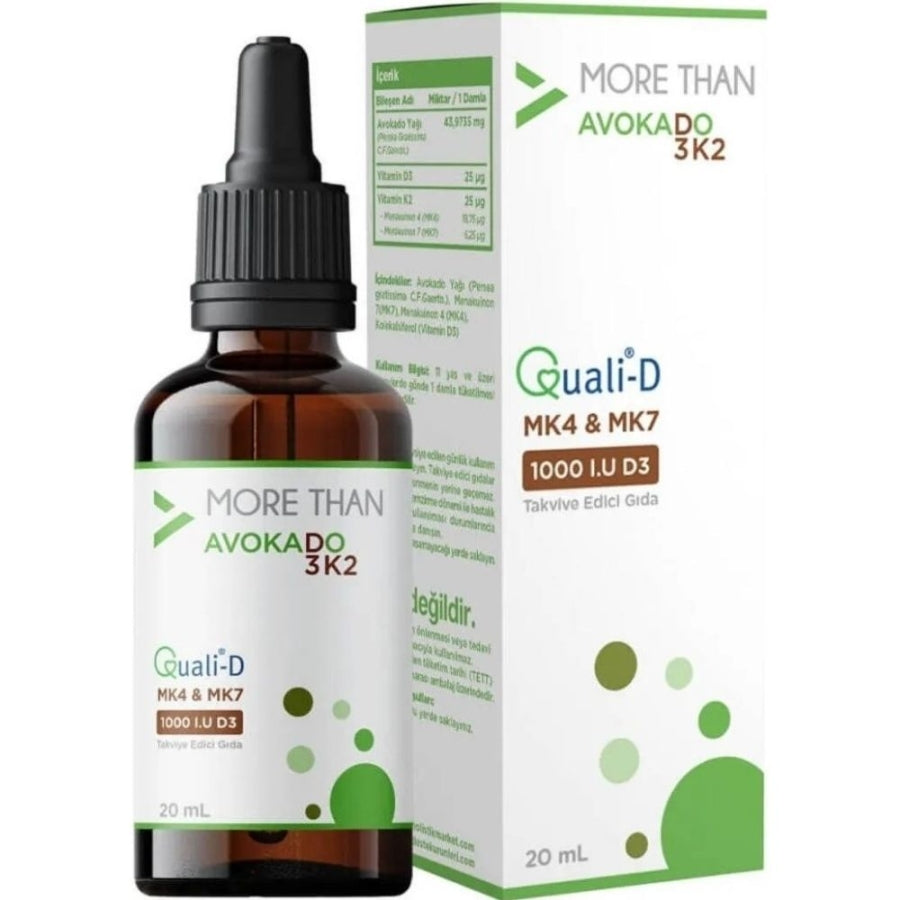 More Than Avocado D3K2 1000 IU Vitamin Supplement 20ml