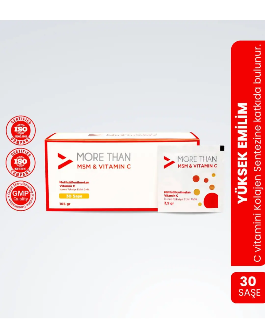 More Than MSM & Vitamin C Daily Supplement 30 Sachets