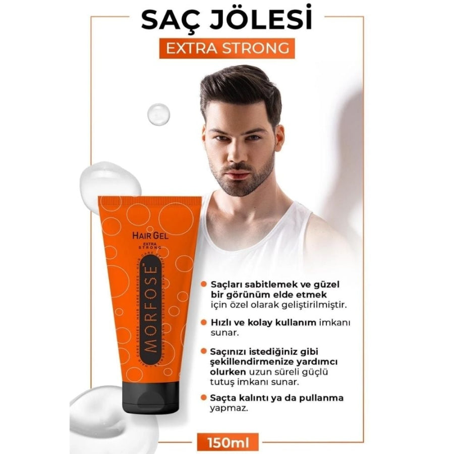Morfose Extra Strong Hair Gel Maximum Hold 150ml