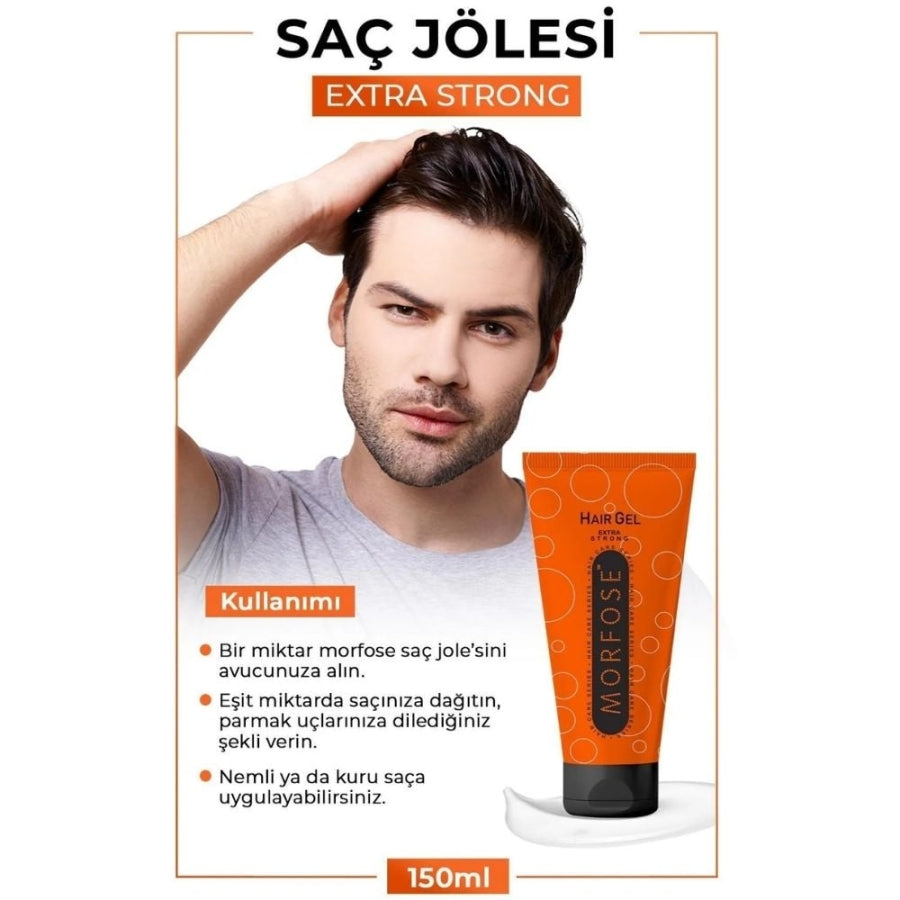 Morfose Extra Strong Hair Gel Maximum Hold 150ml