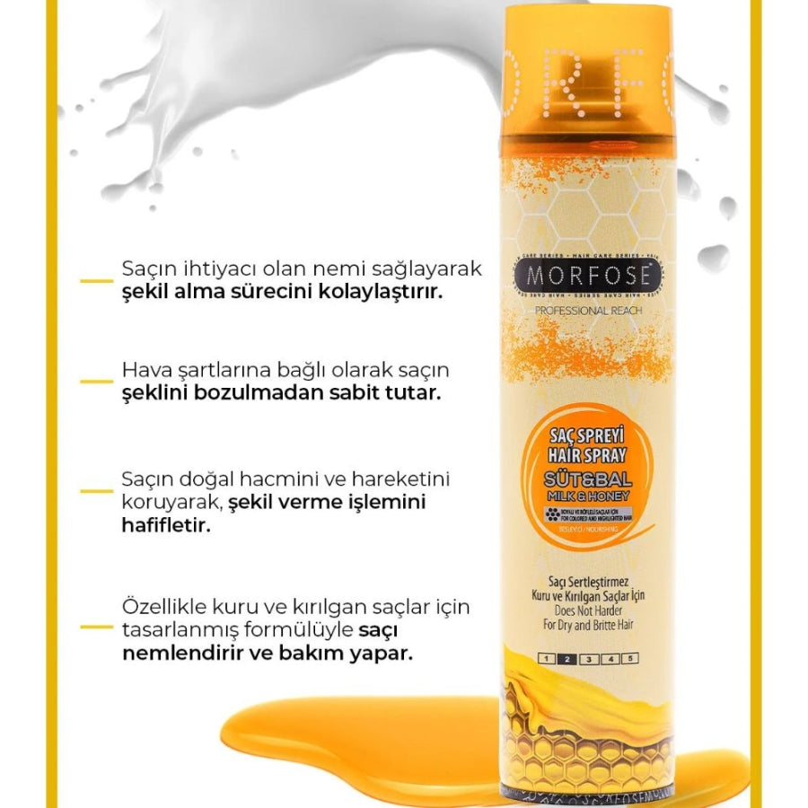 Morfose Milk & Honey Hair Styling Cream for Soft Hold 250ml