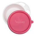 Mycey Lidded Baby Feeding Plate Pink 1 Count
