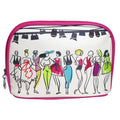 Nascita Cream Makeup Bag Stylish Patterned Travel Pouch