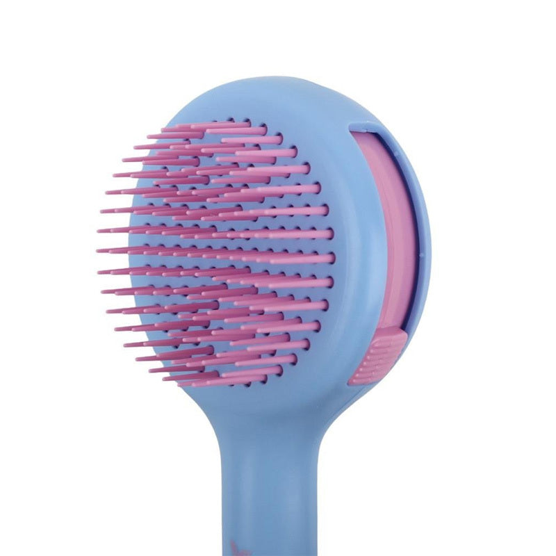 Nascita Retractable Hair Brush with Built-in Mirror Blue