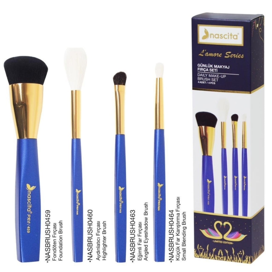 Nascita Lamore Series Daily Makeup Brush Set 4 Pieces